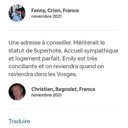 De Charme : A La Volette Feriehus Plombières-les-Bains